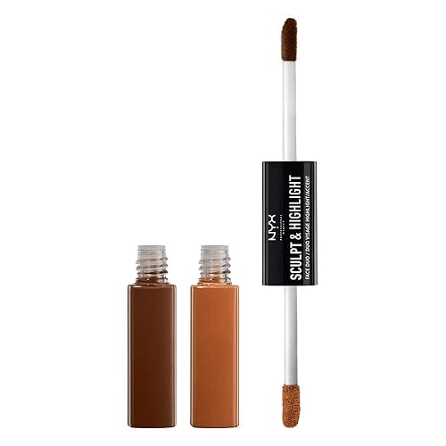 NYX Professional Makeup Sculpt & Highlight Face Duo, Espresso/Honey, 0.34 Ounce