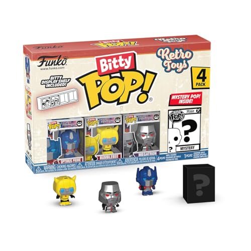 Funko Bitty POP Retro Toys - Transformers, 4-Pack and A Surprise Mystery Mini Figure - 0.9 Inch (2.2 Cm) - Transformers Classic Collectable…