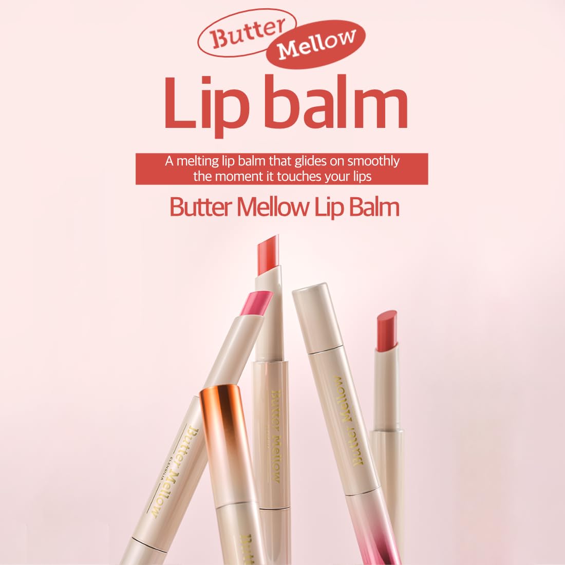 Butter Mellow Lip Balm #03 Pink Crush, 1.7g (0.06oz) - Moisturizing & Nourishing Lip Care for Soft, Smooth Lips Beauty and Personal Care Elensilia