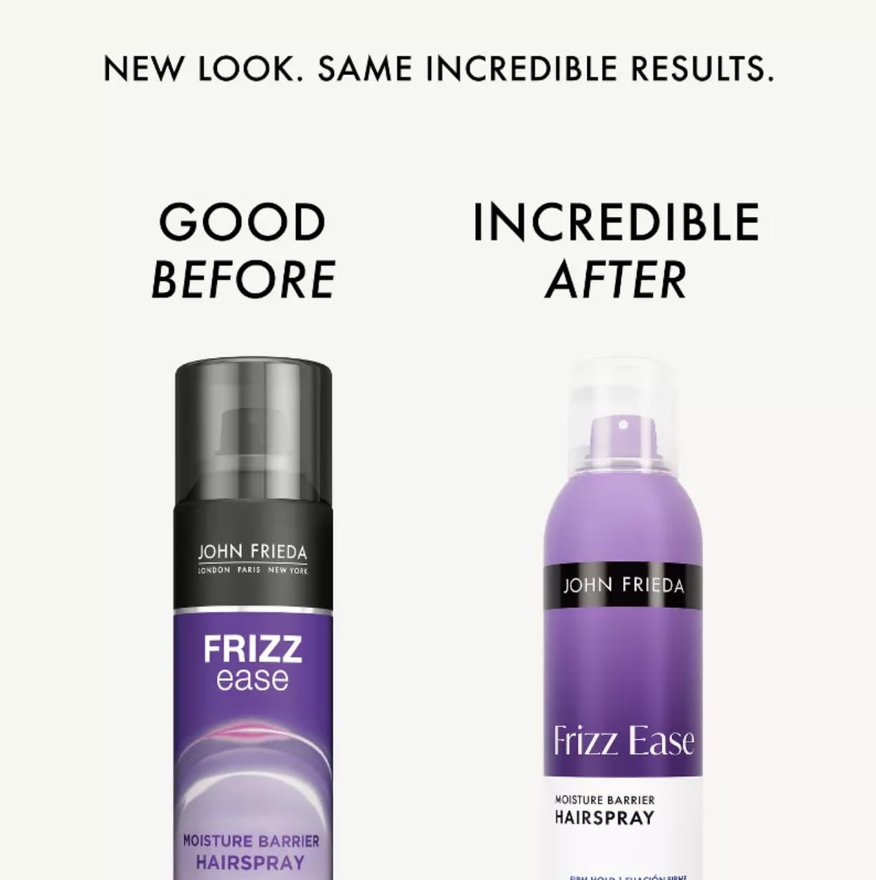 John Frieda Frizz Ease Moisture Barrier Firm Hold Hairspray, 12 oz (Pack of 3), Long-Lasting Humidity-Resistant Anti-Frizz Spray, Heat Protection Bulk