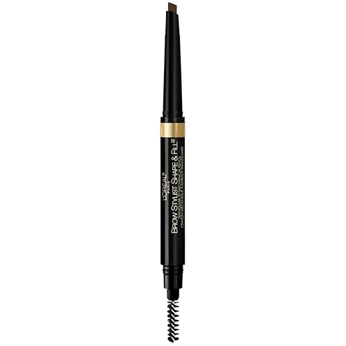 L'Oreal Paris Brow Stylist Shape & Fill Mechanical Eye Brow Makeup Pencil, Dark Brunette, 0.008 oz.