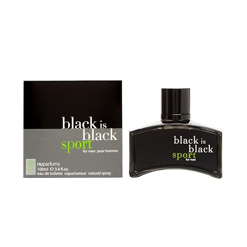 Yves Saint Laurent Nu Parfums Black is Black Sport Eau de Toilette Spray for Men, 3.4 Ounce