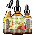 Botanical Beauty Organic RED RASPBERRY SEED OIL 100% Pure Natural Undiluted Virgin Unrefined Cold Pressed Carrier Oil for Face, Skin, Hair, Lip, Nails