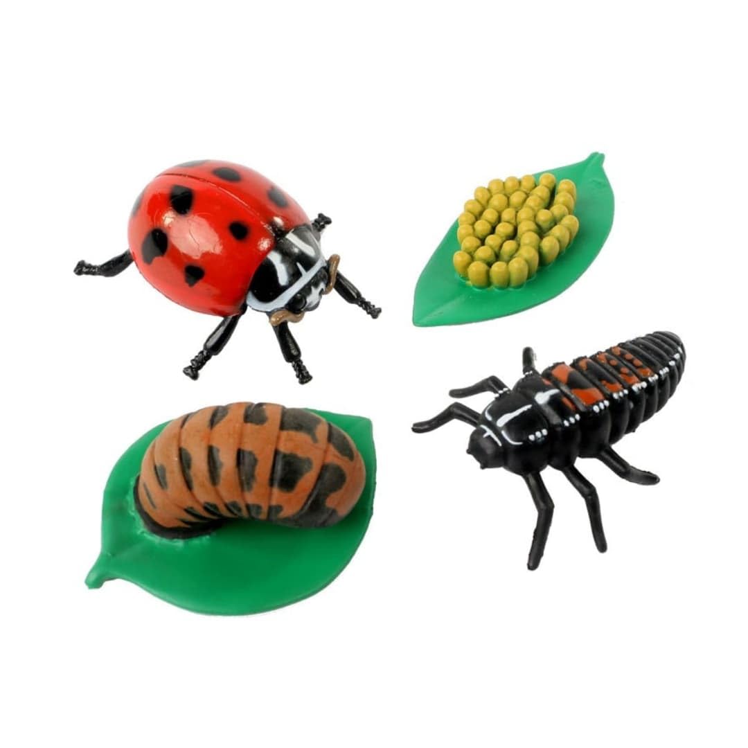Insect Lore Bug Camp Bundle – Live Butterfly, Ladybug & Ant Kits with Caterpillars, Larvae, Ants & Bonus Life Cycle Figurines