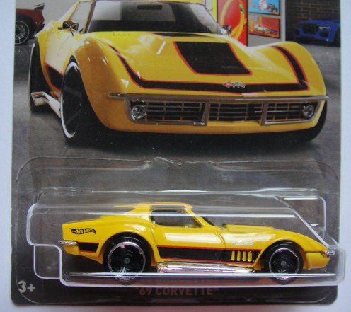 HOT WHEELS GARAGE YELLOW '69 CORVETTE 4/10