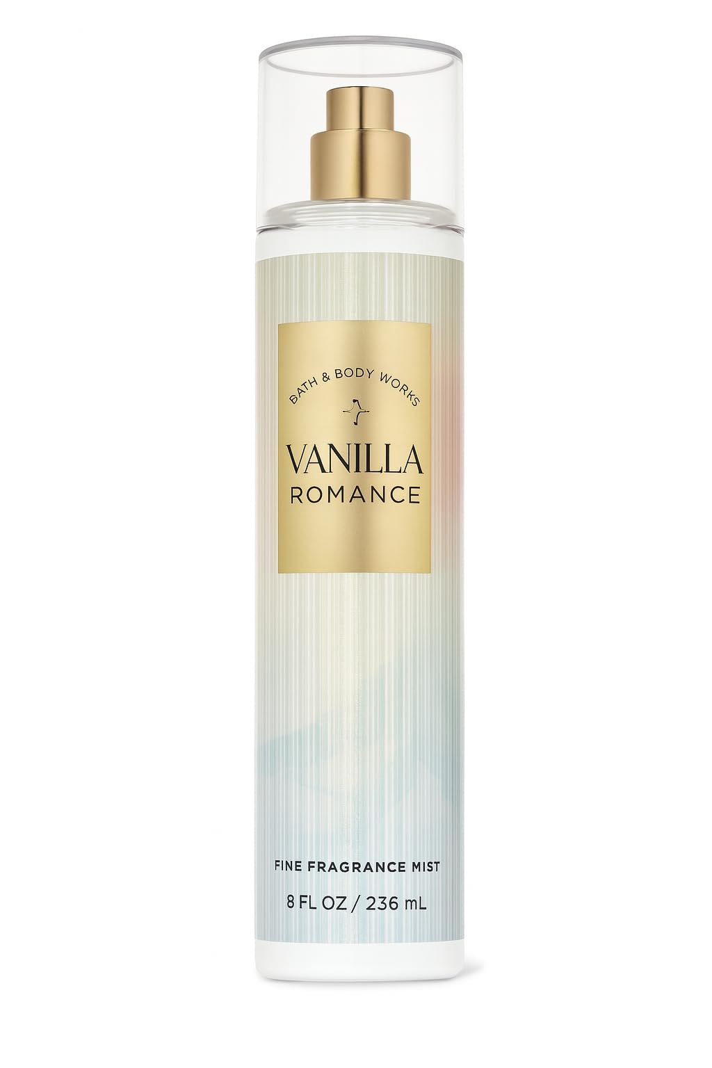 Bath & Body Works Vanilla Romance Fine Fragrance Mist 8 fl oz - Sweet Vanilla, Jasmine Petals & Amber Blend - Body Spray for Women & Men - Light