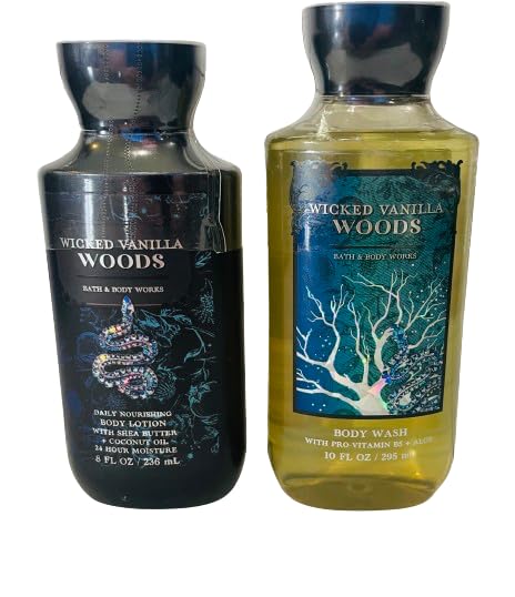 Bath & Body Works Wicked Vanilla Woods Body Lotion and Body Gel Wash 2 Piece Set Beauty & Personal Care Bath & Body Works