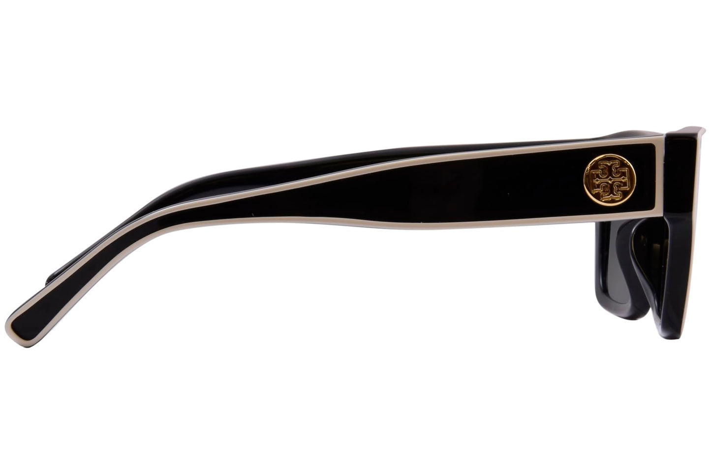 Tory Burch Sunglasses TY 7207 U 200487 Black/Ivory Dark Grey