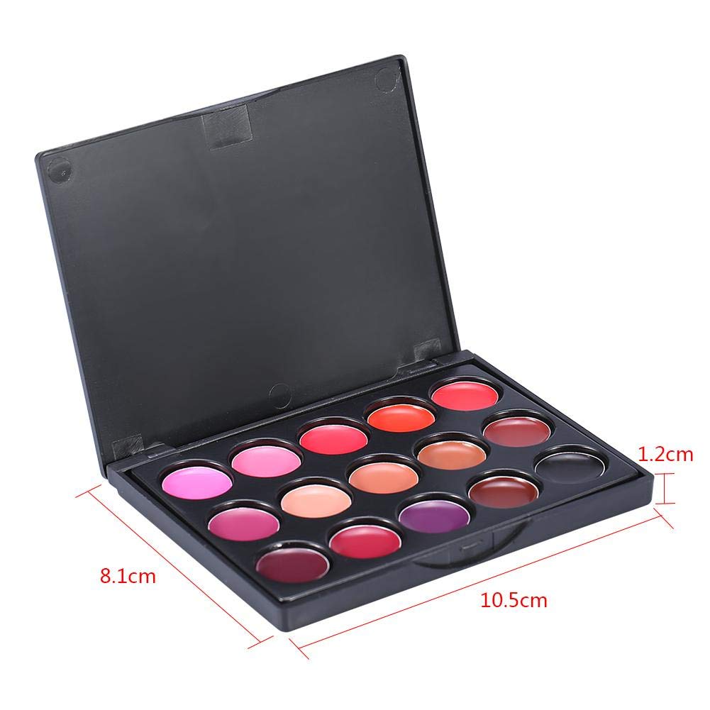 15 Colors Lip Gloss Palette, Makeup Set Makeup Kit Camouflage Lipstick Case Lip Gloss, Ideal For Both Professional For Lipstick And Personal Use