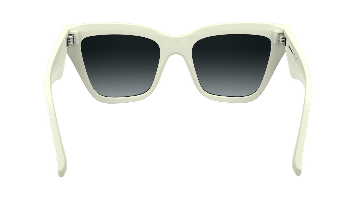 KARL LAGERFELD Women's Sunglasses KL6184S - White with Gradient Grey Lens