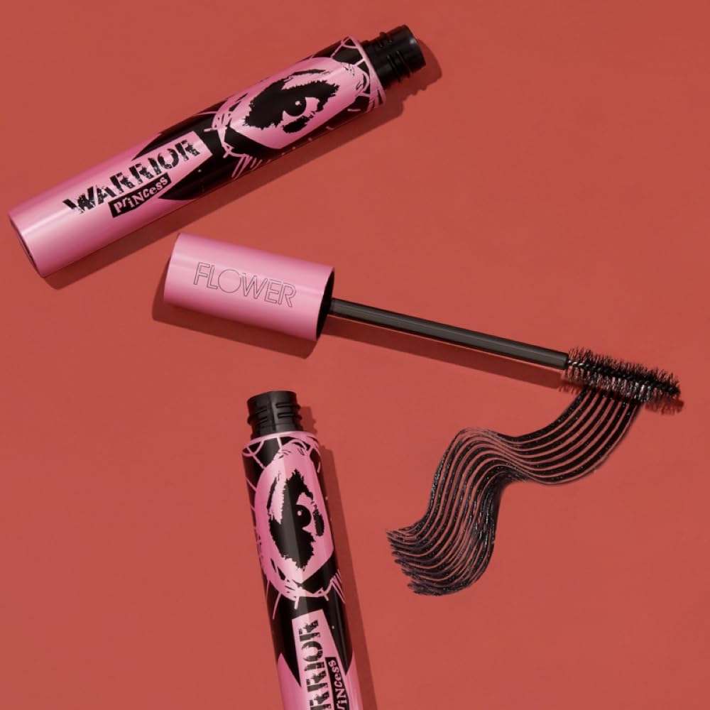 FLOWER Beauty By Drew Barrymore Volumizing Mascara - Warrior Princess - With Clump Free Technology for Lash Lengthening + Lash Lifting + Curling