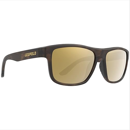 Leupold Katmai Performance Eyewear with Matte Tortoise Frames and Bronze Mirror Polarized Lenses
