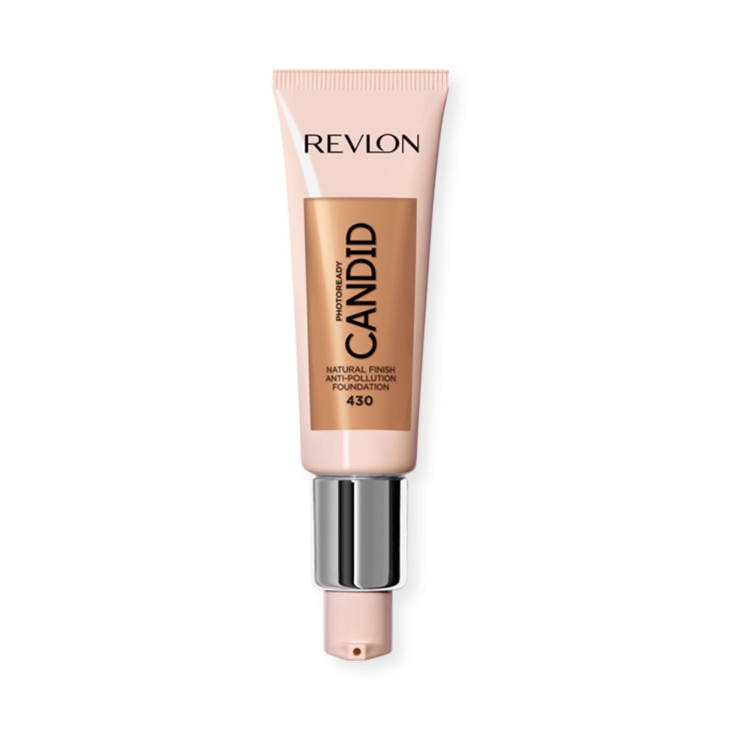 Revlon PhotoReady Candid Natural Finish Foundation, with Anti-Pollution, Antioxidant, Anti-Blue Light Ingredients, 430 Honey Beige, 0.75 fl. oz.