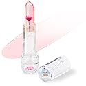 Blossom Lip Gloss Moisturizing pH Lip Balm, Strawberry Scented Color Changing Crystal Lip Stain Tint, Infused with Real Flowers, 3g, Pink