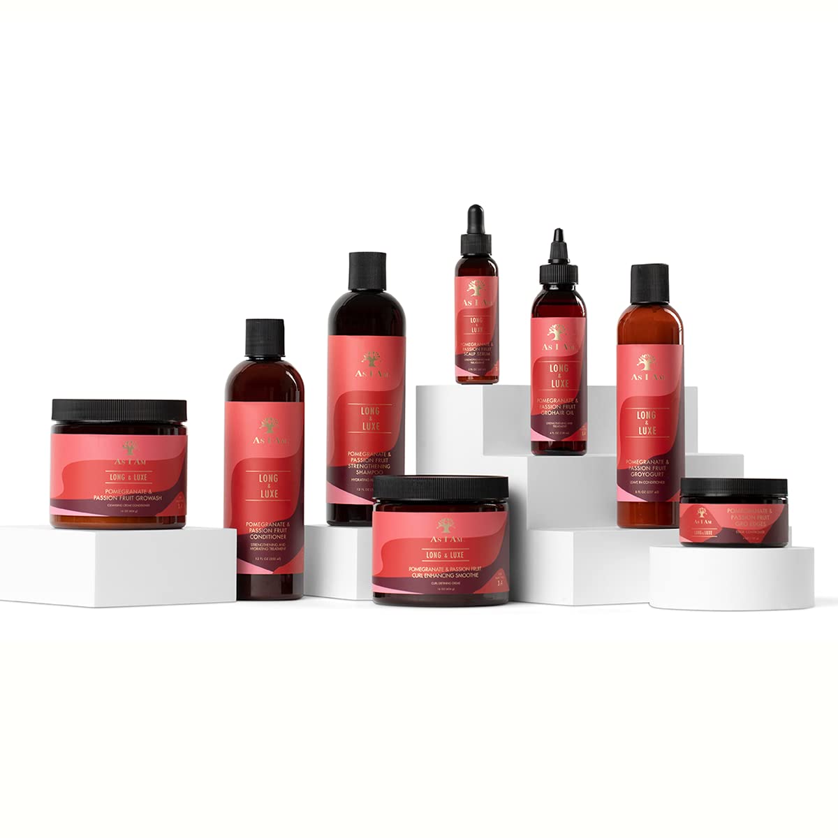 As I Am Long and Luxe GroHair Oil - 4 ounce - Rejuvenate the scalp - Promote hair retention - Enriched with Pomegranate and Passion Fruit