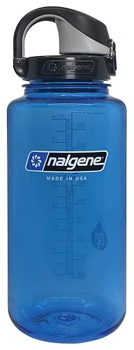 Nalgene On The Fly BPA-Free Water Bottle, Blue with Black, 32 Oz