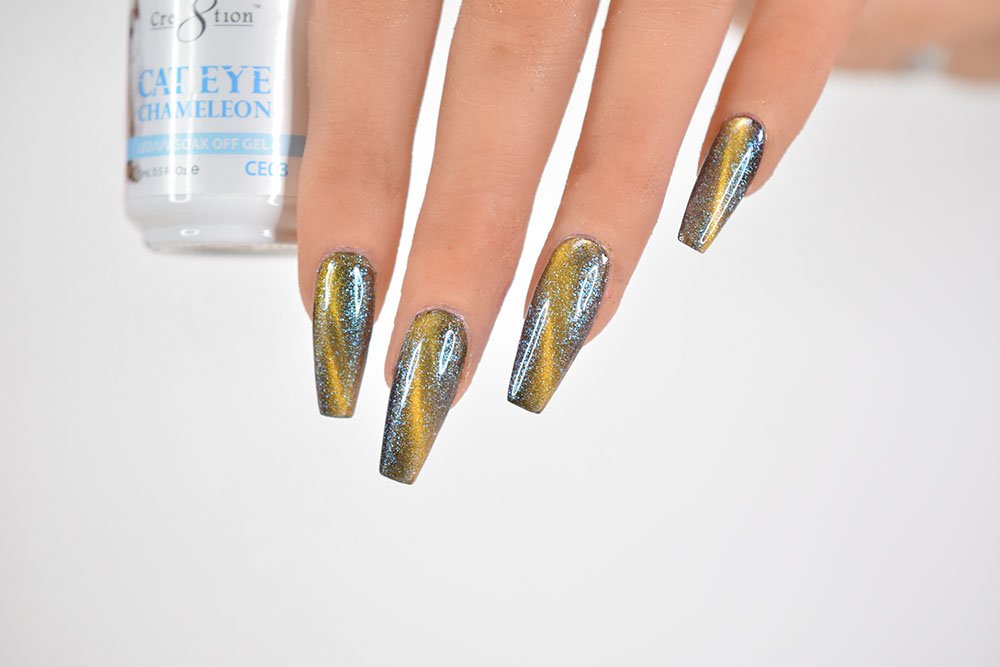 Cre8tion Cat Eye Chameleon LED/UV Soak Off Gel Polish 0.5 oz (CE03) Beauty & Personal Care Cre8tion