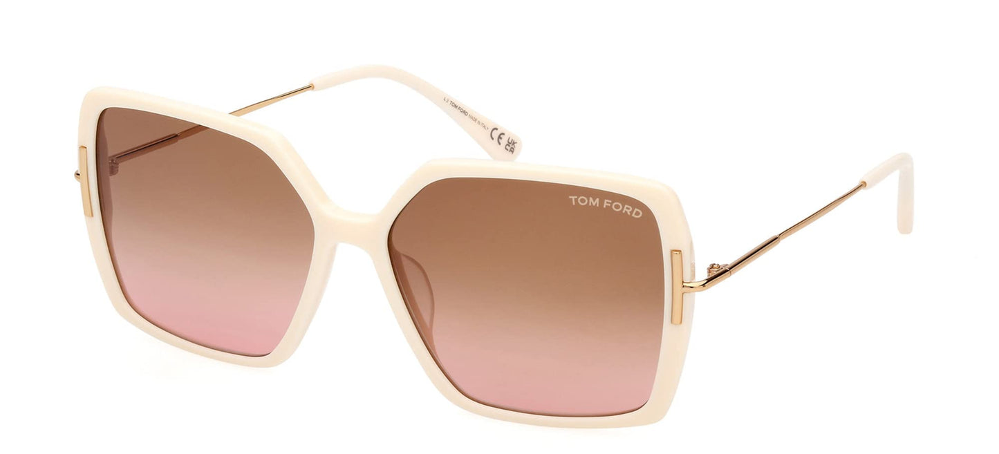 Tom Ford JOANNA FT 1039 Ivory/Brown Shaded 59/15/140 women Sunglasses