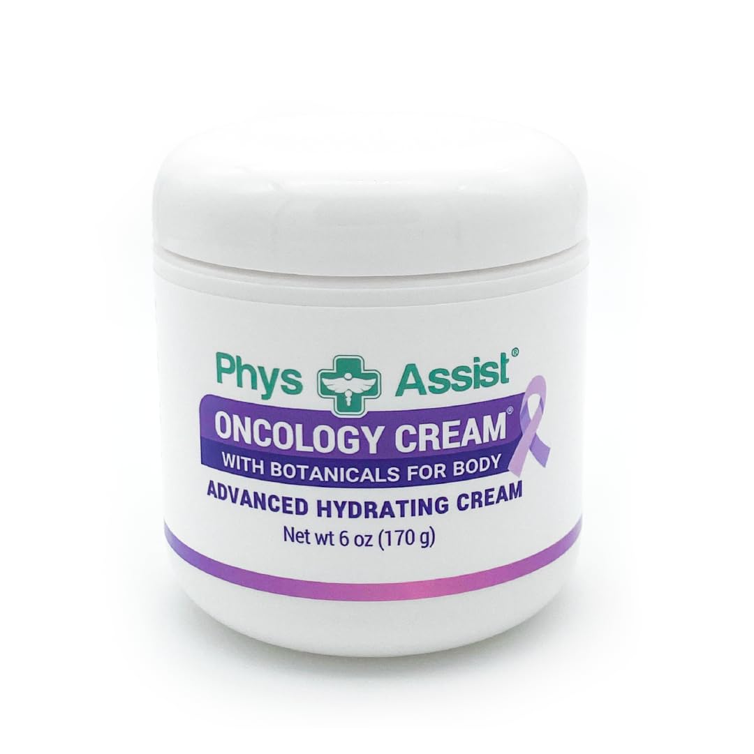 PhysAssist - Oncology Body Cream with Botanicals, 6 oz. Soothing and Hydrating to Stressed Skin. Made with Oils of Lavender, Calendula