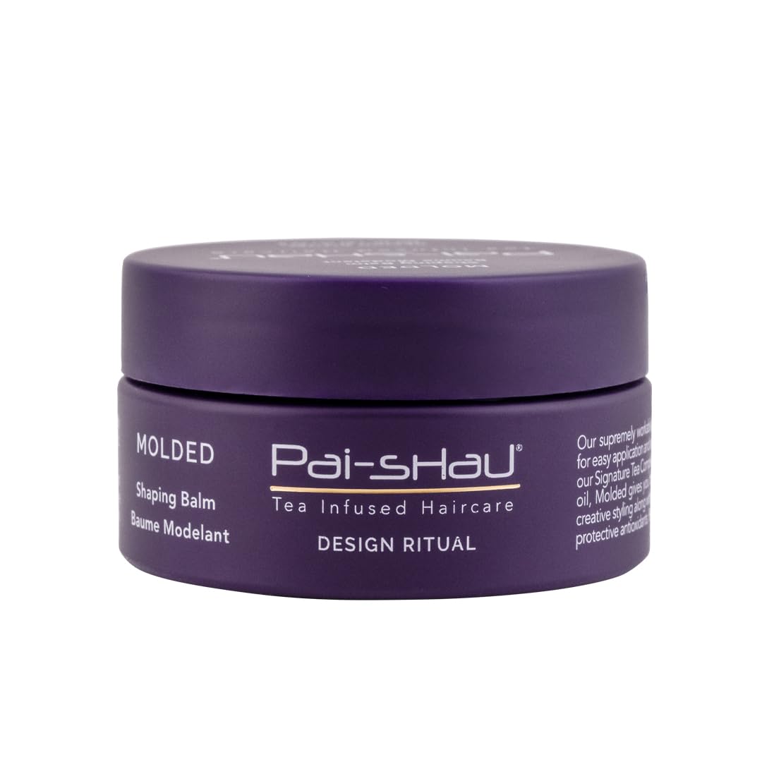 Pai-Shau - Molded Shaping Balm, Flexible Hold Styling Balm for Texture, Control and Shine, Lightweight Hair Cream with Castor Oil and Antioxidants