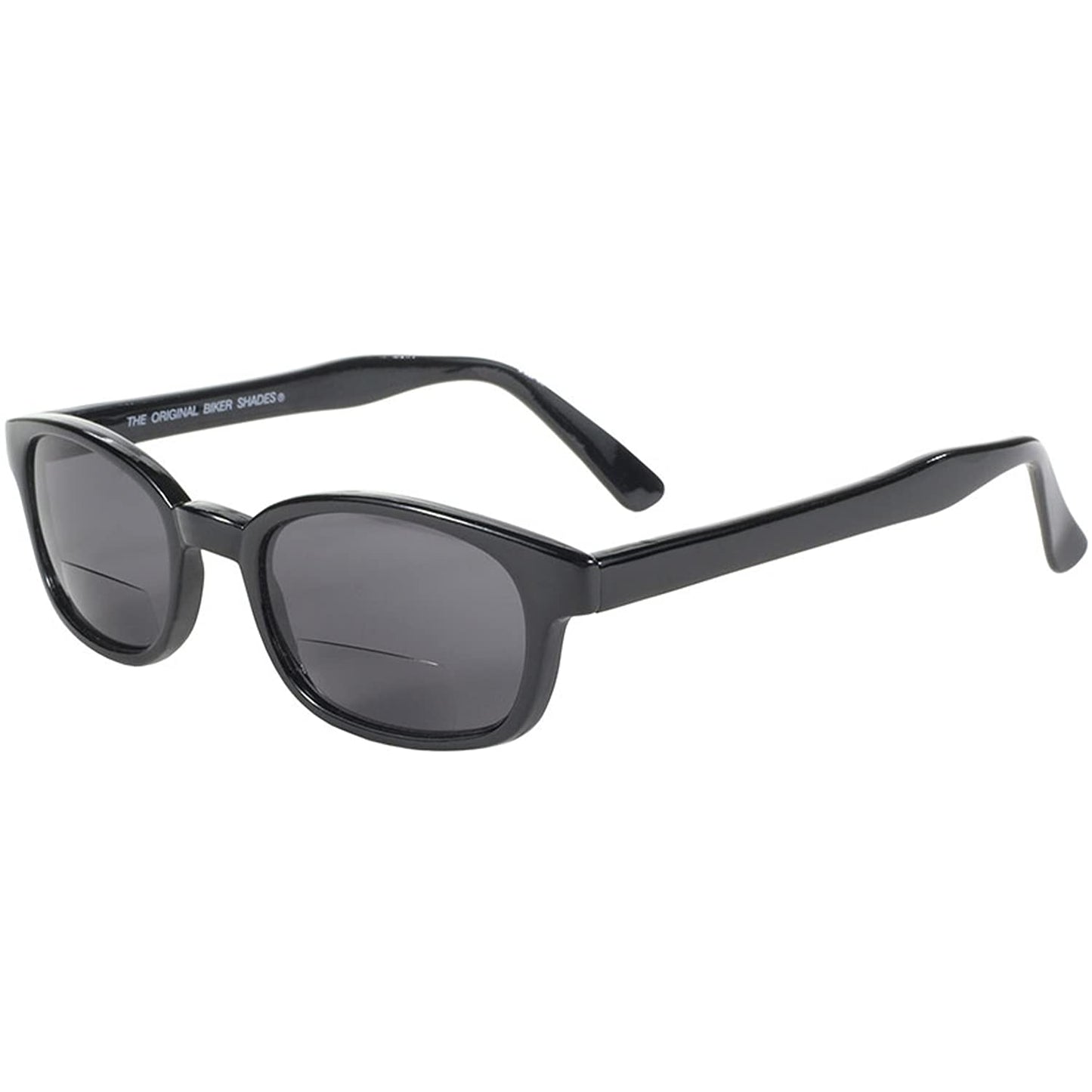 Pacific Coast Sunglasses X-Kd Readerz Smoke Lens 2.50 Rectangular Sunglasses, Black, 55mm, 60mm