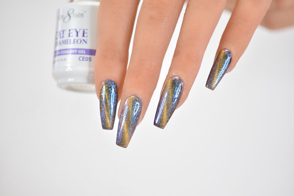 Cre8tion Cat Eye Chameleon LED/UV Soak Off Gel Polish 0.5 oz (CE05) Beauty & Personal Care Cre8tion