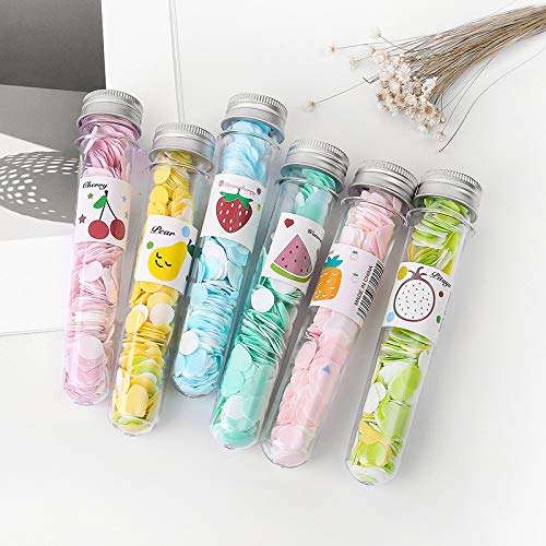 6 Boxes Portable Disposable Paper Soap Confetti Cleaning Washing Hand Bath Toiletry Paper Soap Sheets Petals Soap Flakes with Storage Tube for Kitchen