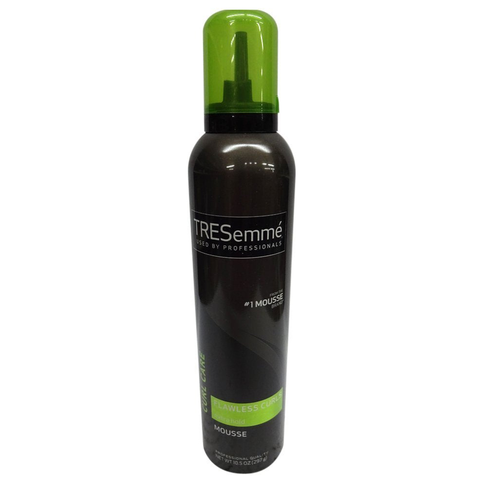 TRESemmé Flawless Curls Mousse with Coconut and Avocado Oil, Provides Extra Hold in a Lightweight Formula, Paraben Free and Alcohol Free, Leaves Curls