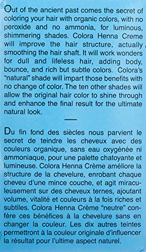 Colora Henna Creme Hair Color Brown 2oz (3 Pack)