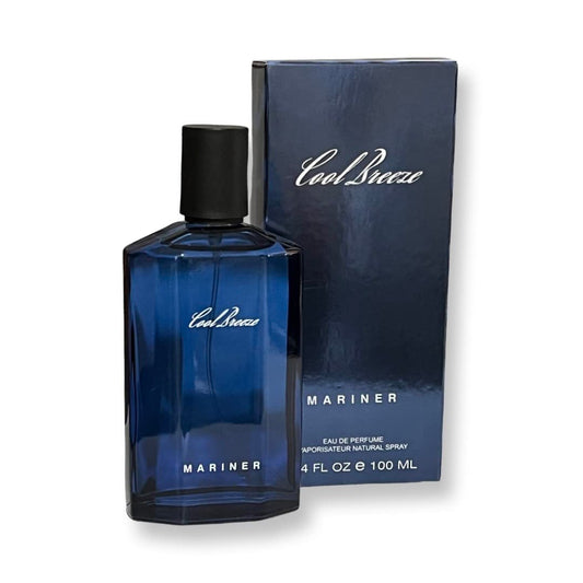 United Scents Cool Breeze MARINER Eau de Parfum for Men | 3.4 Fl Oz | Notes of Seawater, Spicy Rosemary and Fresh Mint
