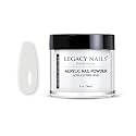 Legacy Nails Professional WHITE ACRYLIC POWDER - 56g / 2oz. - High-Quality, Fast-Drying Formula for Nail Extensions, Sculpting & Overlays Beauty & Personal Care LEGACY NAILS