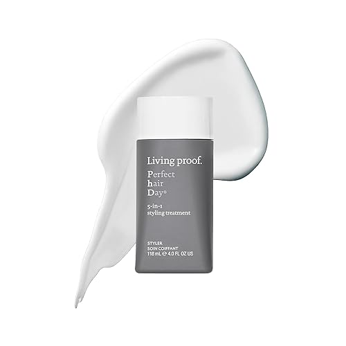 Living Proof Perfect Hair Day 5-in-1 Styling Treatment - Conditions, Smooths, Volumizes, Adds Shine, Heat Protection up to 450°F, 4 oz