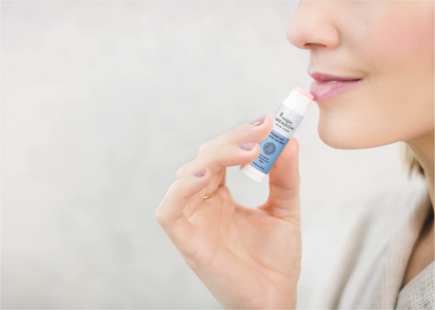 High Meadow Lanolin Peppermint Lip Balm Stick-Natural Unisex Lip Care With Shea Butter, Hydrates, Moisturizes, and Protects Lips, Great for Cold