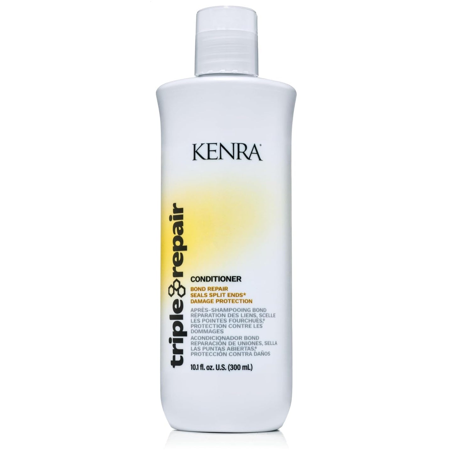 Kenra Triple Repair Shampoo/Conditioner Set | Targets & Repairs Weak or Broken Bonds | Split Ends | Damaged Hair | Bond Builder | Sulfate-Free | 10.1