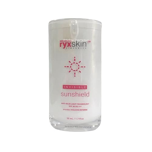 Ryxskin Ryx Skin Invisible Sunshield Sunscreen Anti-Blue Light Technology SPF 40 PA+++, 50ml, Small