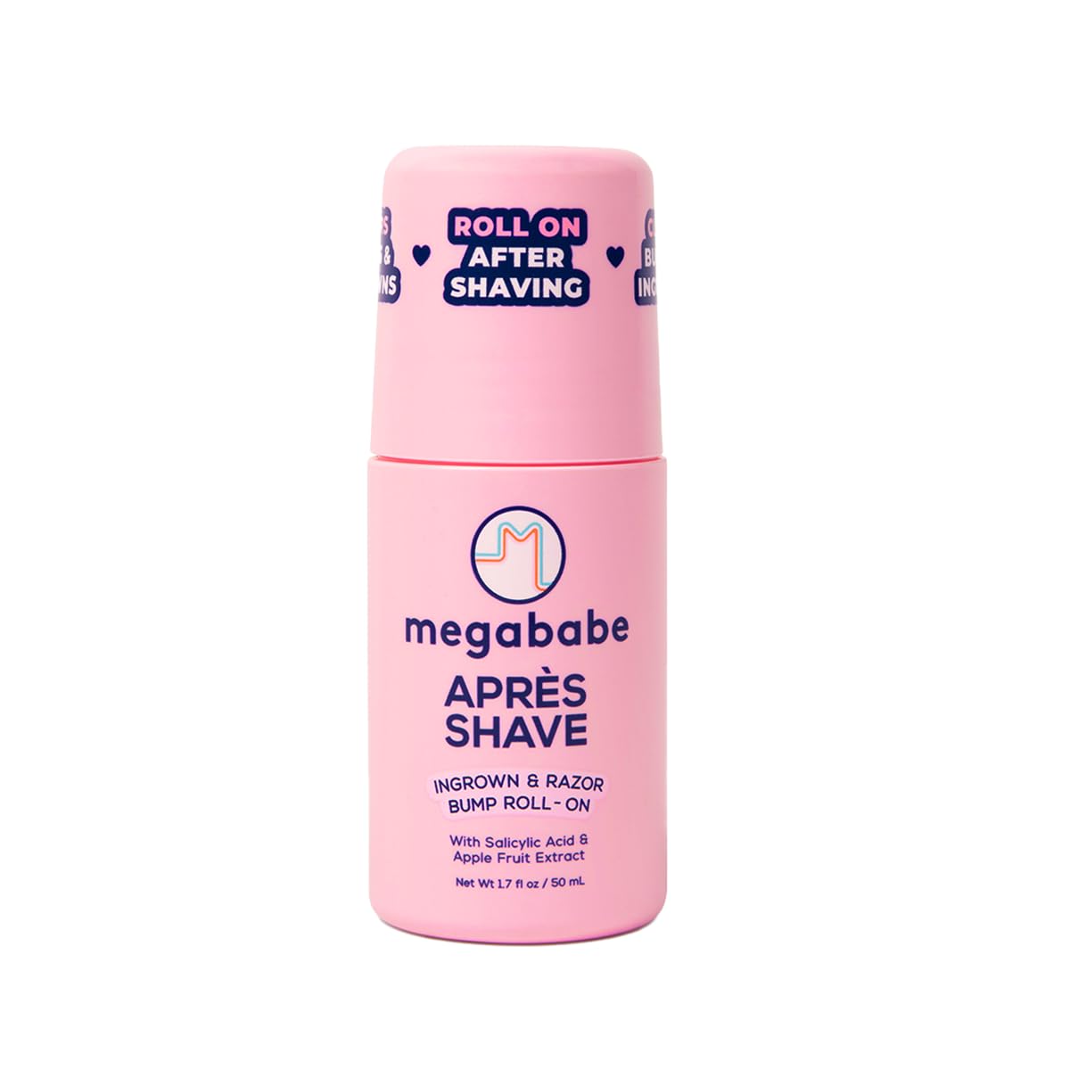Megababe Mini Après Shave (1.7 fl oz) | Travel size post-Shave & Waxing | Vacation Essential | Ingrown Hair & Razor Bump Roll-On Treatment for Women | Beauty and Personal Care Megababe Default Title