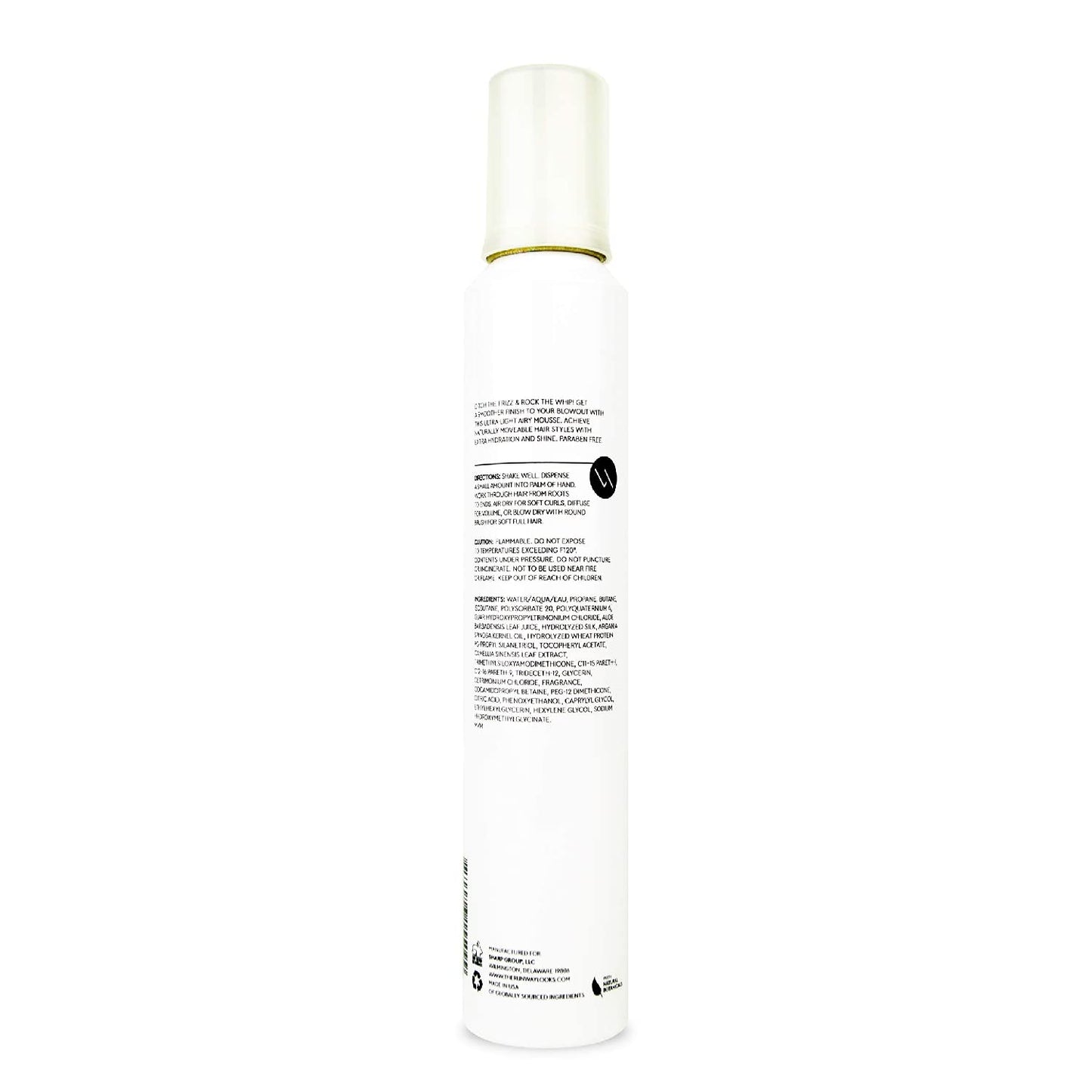 The Runway Looks Whip It Up Incredible Smoothing Blowout Mousse With Argan Oil & Wheat Proteins, Ultra Light, Frizz-Free & Hydrating, Humidity