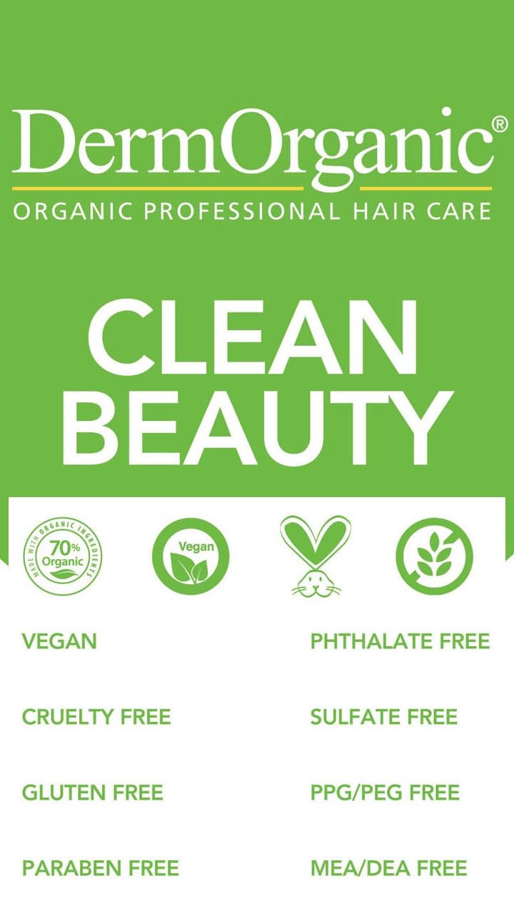 DermOrganic Damaged Hair Duo with Organic Argan Oil, Daily Hydrating Shampoo + Deep Conditioner Masque Sulfate-Free, Color-Safe, Vegan, Gluten-Free (2