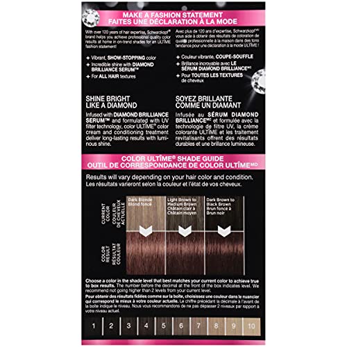 Schwarzkopf Color Ultime Hair Color Cream, 5.28 Cocoa Red (Packaging May Vary)
