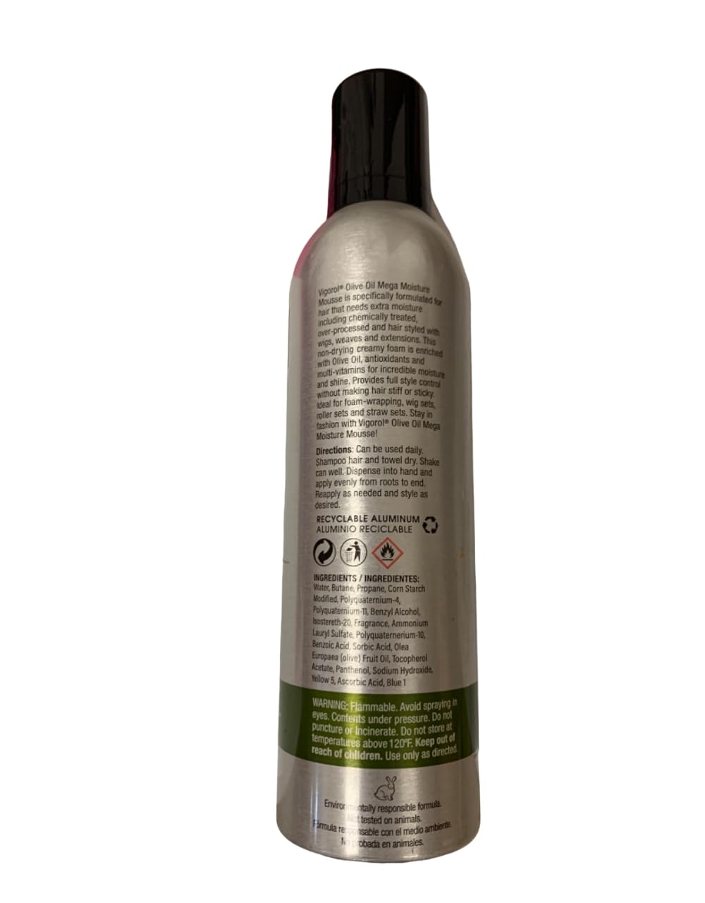 Vigorol Mousse Olive Oil 12 Oz.