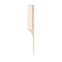 Cricket Silkomb Pro-60 Medium Tooth Rattail Comb - Japanese-Made, Silicone-Injected Design with Seamless Teeth for Precision Sectioning, Teasing