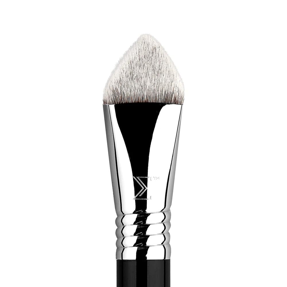 Sigma Beauty 4DHD Kabuki Brush - Pyramid-Shaped Kabuki Makeup Brush for Blending Concealer and Powder on Spots, Scars, Crevices and Under Eye - Offers