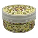 Greenwich Bay Trading Company, Lemongrass and Tea, Shea and Cocoa Butter Body Butter - From the Garden Collection - 8 Ounce Tub
