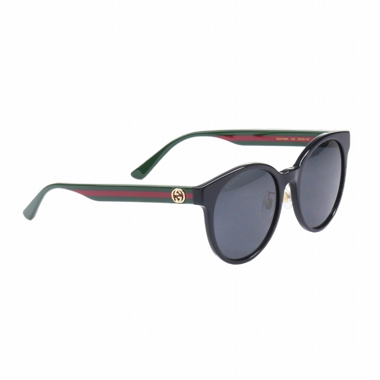 Gucci Grey Round Ladies Sunglasses GG0416SK 002 55