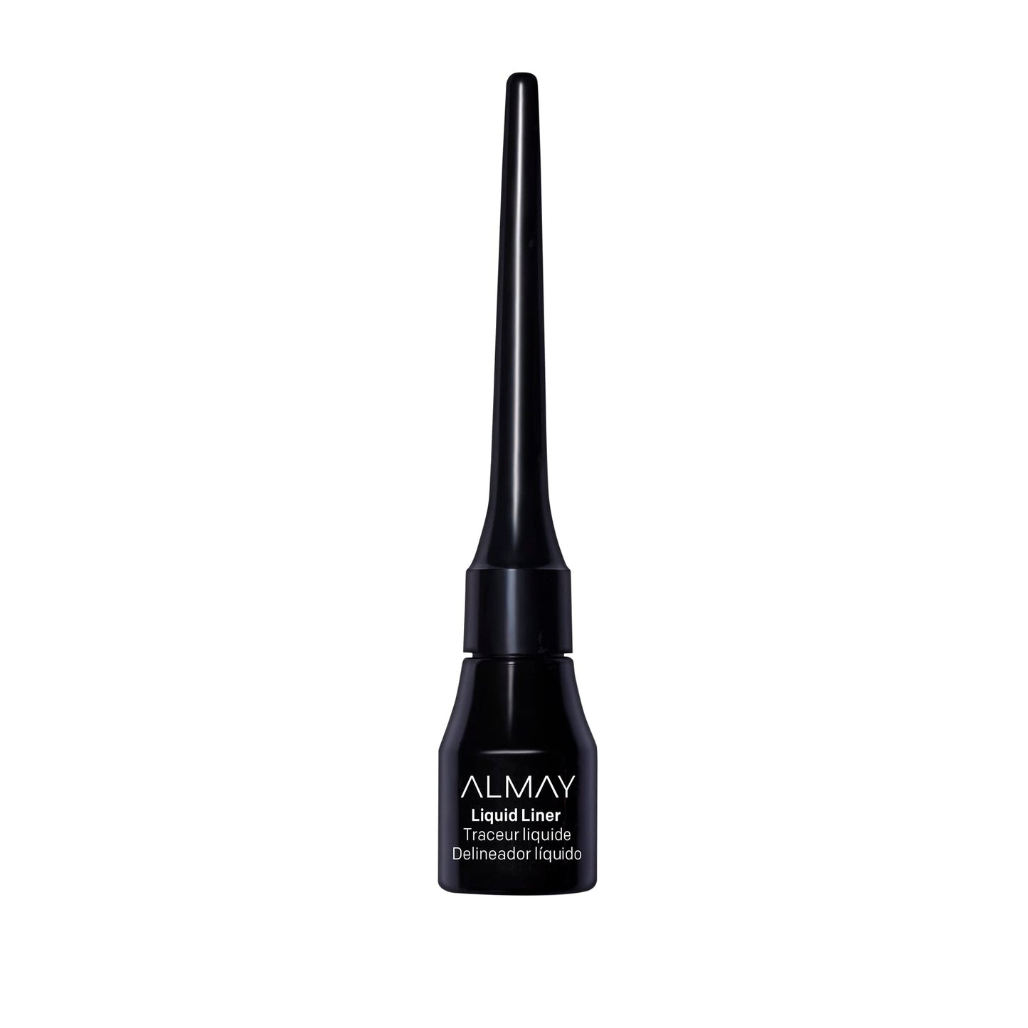 Almay Liquid Eyeliner, Waterproof, Fade-Proof Eye Makeup, Easy-to-Apply Liner Brush, Stocking Stuffer for Women, 221 Black, 0.1 Oz