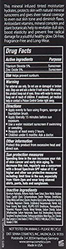 Senna Cosmetics Barely Base Sheer Mineral Makeup SPF 20, Medium, 1.7 Fluid Ounce