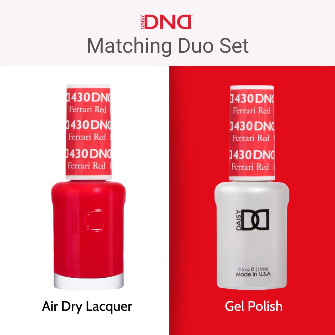DND Gel Polish Set, Green Collection, UV/LED Gel Polish and Air Dry Nail Lacquer, Matching Chip-Free Polish Duo, 735 Cosmopolitan, 0.5 Fl Oz