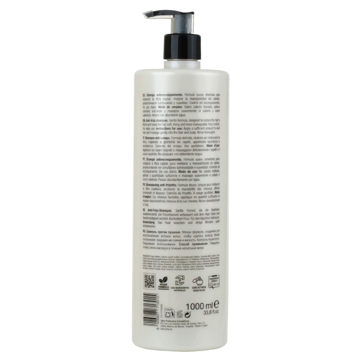 Tahe Miracle Gold For Frizz Control Kit - Shampoo 1000ml + Mask 1000ml