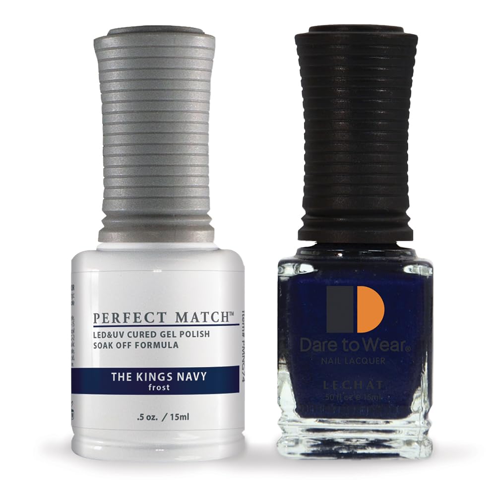 LeChat Perfect Match Gel Polish, The King's Navy, 0.5 Fl Oz (PMS74) Beauty & Personal Care LECHAT