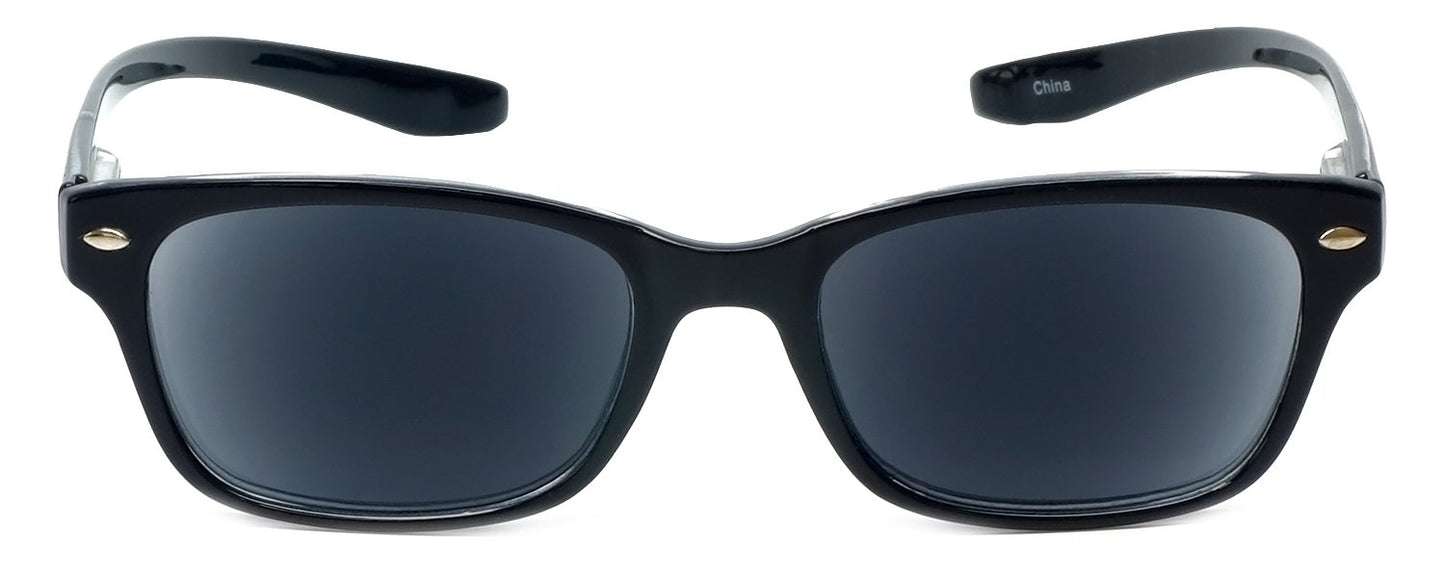 Calabria Neck Hanging Reading Sunglasses +3.75 Black Men Women Sun Glasses Readers Long Temples UV Protection Trendy w/Case